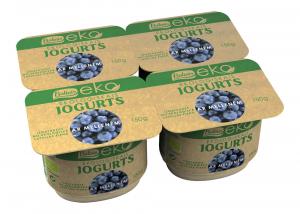 Organic yogurt with blueberries, 150 g
